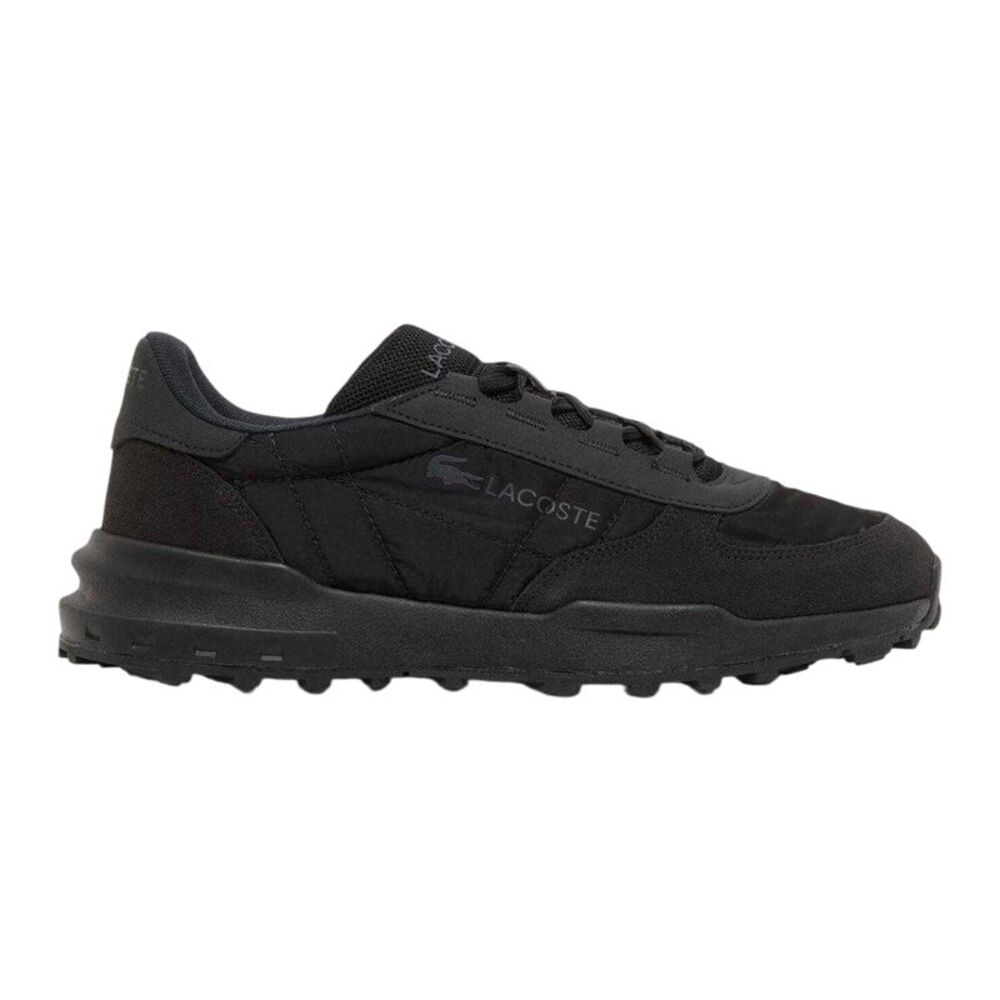 Lacoste Mens Elite Actevo Suede Sneakers / Black